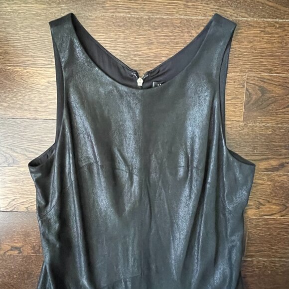 Stunning Theyskens' Theory Soft Black Leather Dress w/ pockets-Size 6 - Picture 2 of 14
